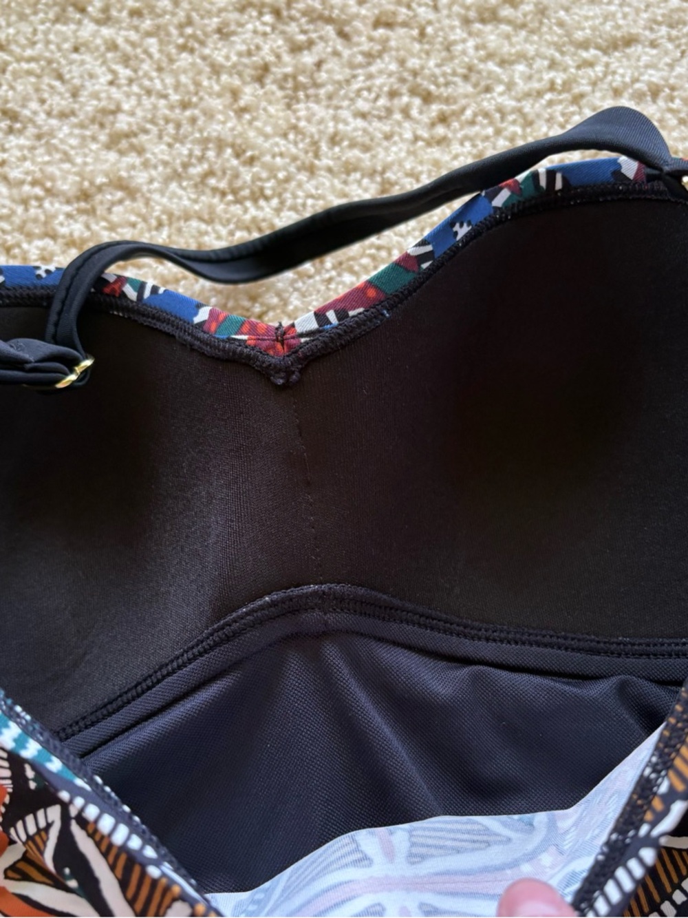 Bleu Rod Beattie Tankini Top Size 6 Ruched Tummy Control Multicolor - Picture 4 of 4